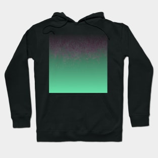 Mint green with pink metallic gradient Hoodie